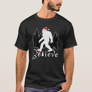 Funny Believe Bigfoot Sasquatch Creature December T-Shirt