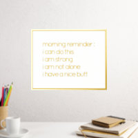 Funny Believe In Yourself Quote Gold