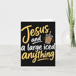 Funny Believer Jesus Coffee Christian Faith Card