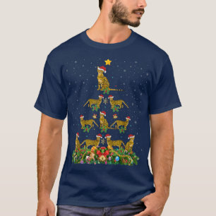 Funny Bengal Cat Lover Santa Bengal Cat Christmas  T-Shirt