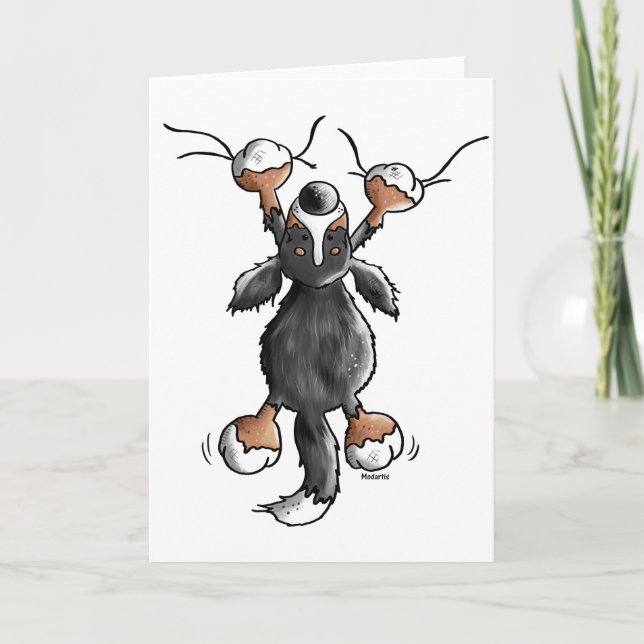 Funny Bernese Mountain Dog Card (Front)