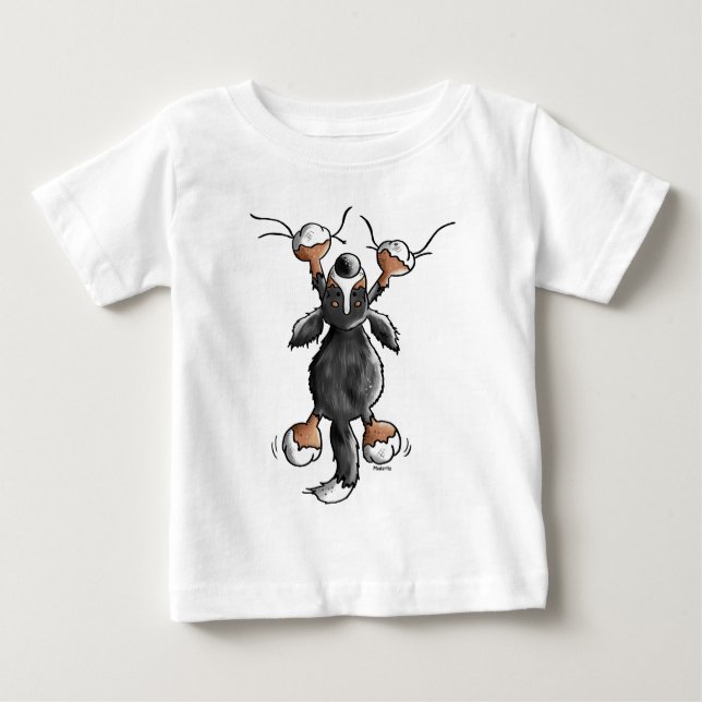 Funny Bernese Mountain Dog Cartoon T-Shirt (Front)