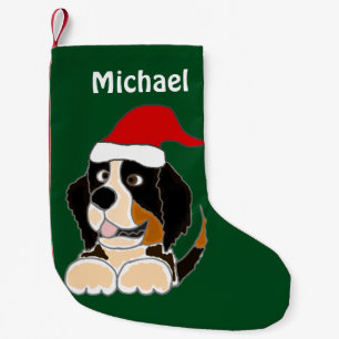 Funny Bernese Mountain Dog Christmas Stocking