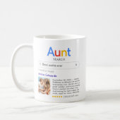 Funny Best Aunt Ever Search Result With Photo Coffee Mug (Left)