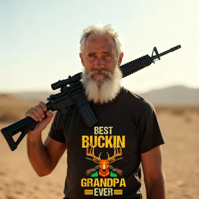 Funny Best Buckin Grandpa Ever T-Shirt (Creator Uploaded)