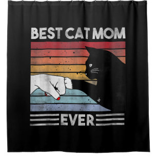Funny Best Cat Mum Ever Cat Mum Gift Shower Curtain