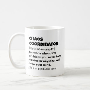 Funny Best Chaos Coordinator Definition Coffee Mug
