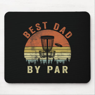 Funny Best Dad By Par Disc Golf Father's Day Men Mouse Pad