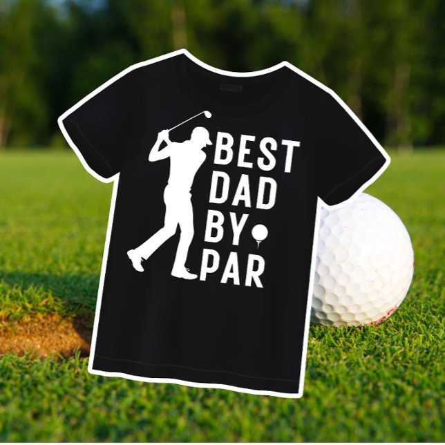 Funny Best Dad By Par Golf Father's Day Mens Green T-Shirt (Creator Uploaded)