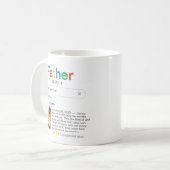 Funny Best Father Ever Search Results With Photo Coffee Mug (Front Left)