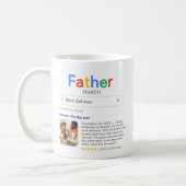 Funny Best Father Ever Search Results With Photo Coffee Mug (Left)