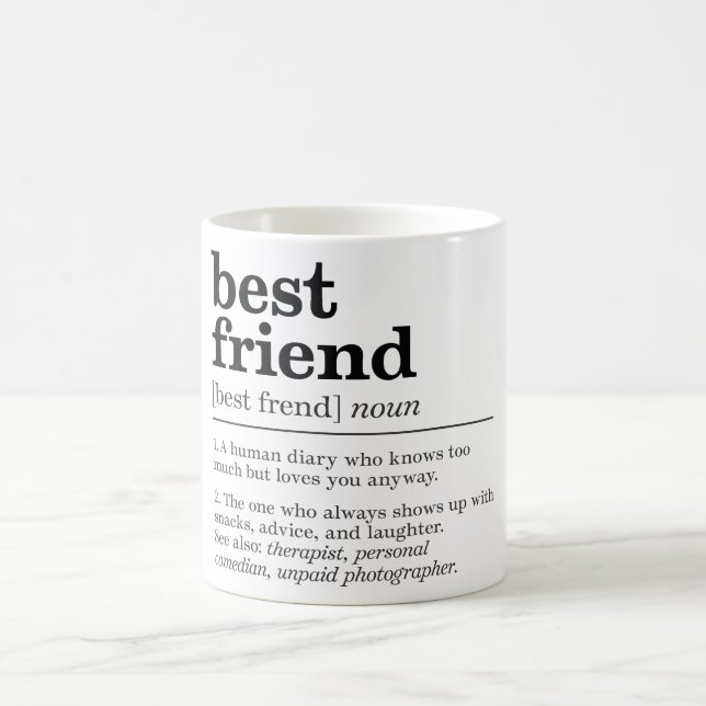 Funny Best Friend Definition Coffee Mug (Center)