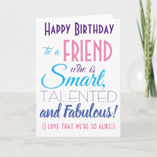Funny Best Friend Happy Birthday Card