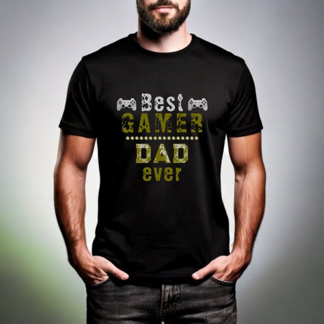 Funny Best Gamer Dad Ever Father Tri-Blend Shirt (Creator Uploaded)