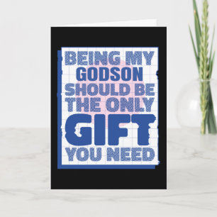 Funny Best Gift for Godson Birthday Christmas Card