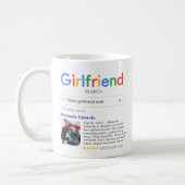 Funny Best Girlfriend Ever Search Result & Photo Coffee Mug (Left)