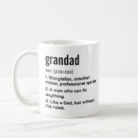 Funny Best Grandad Definition Gift for Grandfather