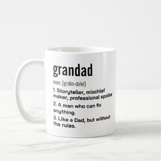 Funny Best Grandad Definition Gift for Grandfather Coffee Mug