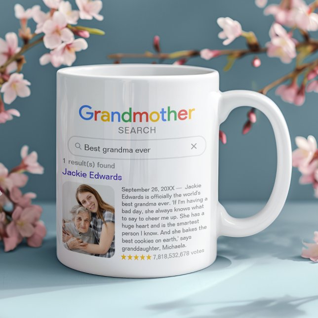 Funny Best Grandma Ever Search Results With Photo Coffee Mug (Creator Uploaded)