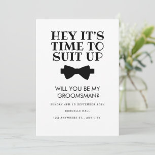 Funny Best Man Proposal card, Groomsman proposal  Invitation