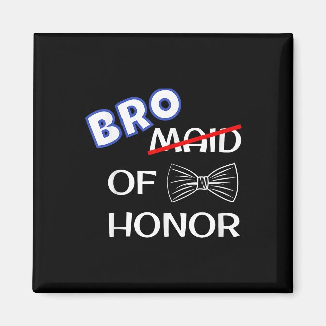 Funny Best Man Wedding Matching Bachelor Party Bro Magnet (Front)