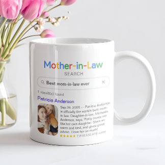 Funny Best Mother-In-Law Ever Search & Photo Coffee Mug