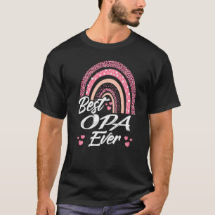 Funny Best Opa Ever Rainbow Fathers Day For Men Gr T-Shirt