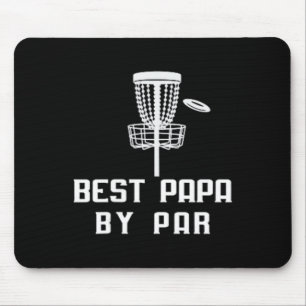 Funny Best Papa By Par Disc Golf Father's Day Gran Mouse Pad