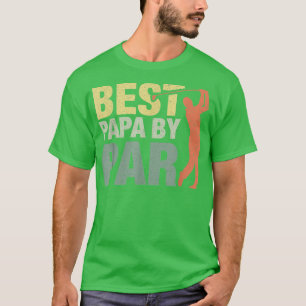 Funny Best Papa By Par Fathers Day Golf Shirt Gift