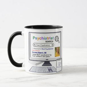 Funny Best Psychiatrist Search Result With Photo Mug