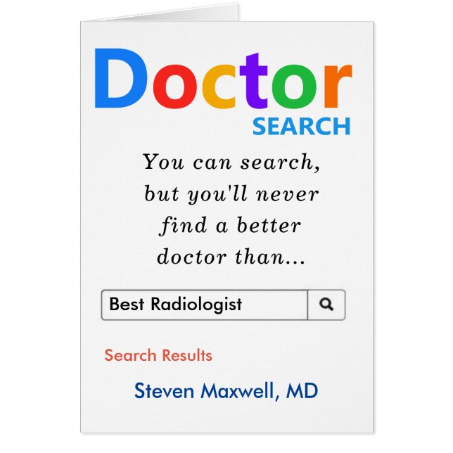 Funny Best Radiology, Radiologist Search  (Front)