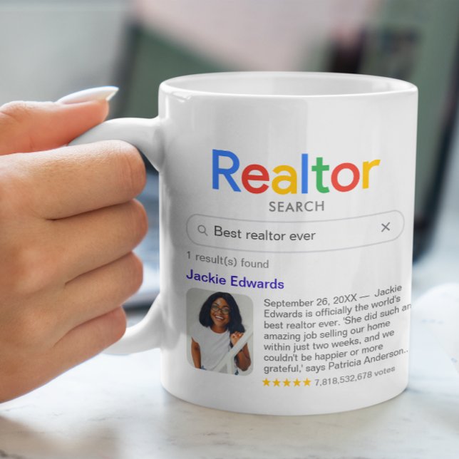 Funny Best Realtor Ever Search Result Coffee Mug (Creator Uploaded)