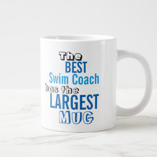 Funny Best SWIM COACH Big Mug Coaching Quote