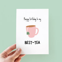 Funny Bestie Pun Birthday Card