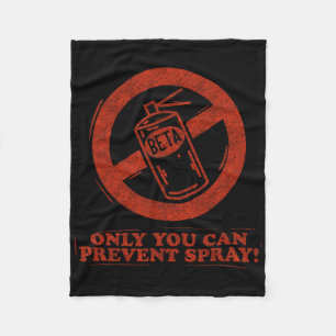 Funny Beta Spray Rock Climber Saying Fleece Blanket