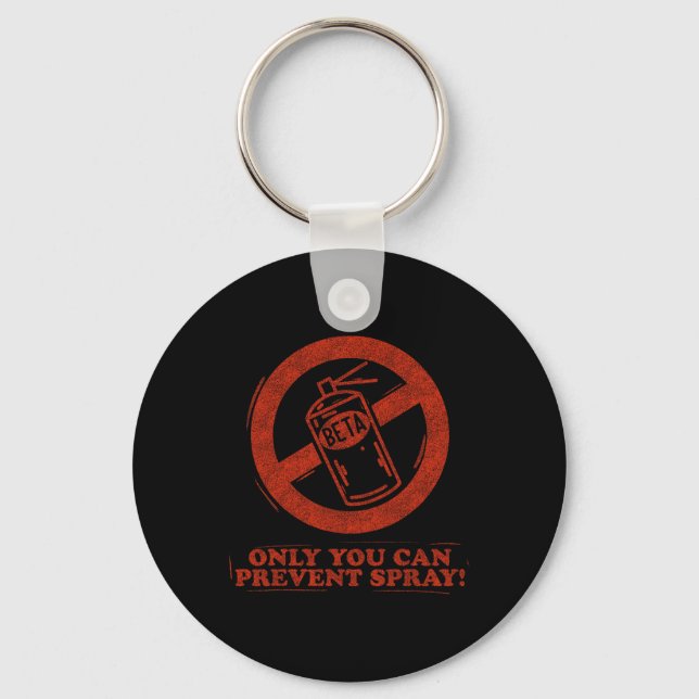 Funny Beta Spray Rock Climber Saying  Key Ring (Front)