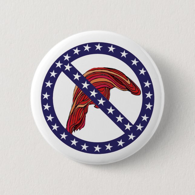 Funny "Beware The Hair" Anti-Trump 2.25" 6 Cm Round Badge (Front)