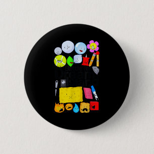 Funny Bfdi-battle For Dream-island Kids Graphic Bo 6 Cm Round Badge