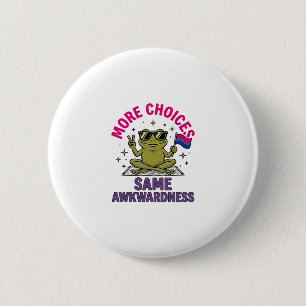Funny Bi Frog Pride Shirt Design_1 6 Cm Round Badge