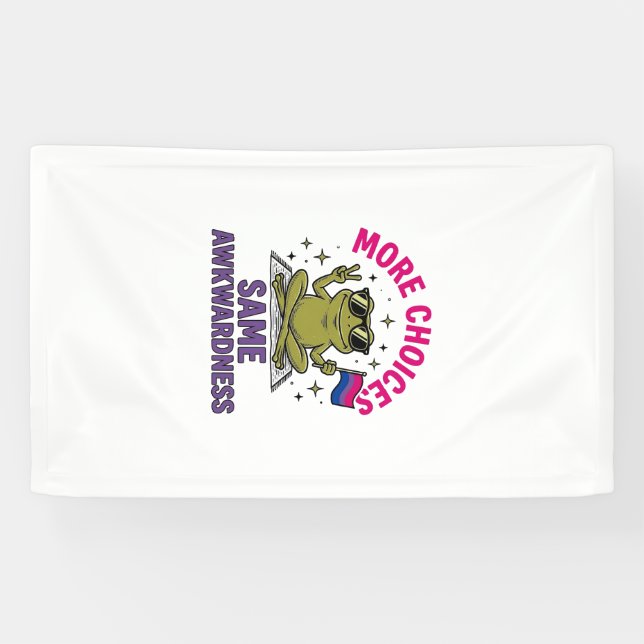 Funny Bi Frog Pride Shirt Design_1 Banner (Horizontal)