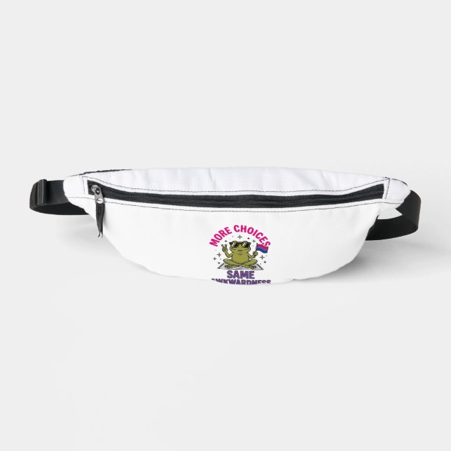Funny Bi Frog Pride Shirt Design_1 Bum Bags (Front)