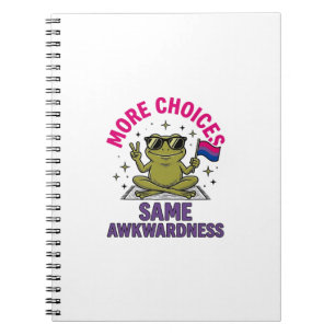 Funny Bi Frog Pride Shirt Design_1 Notebook