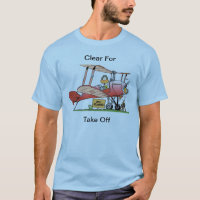 Funny Bi-Plane Cartoon Shirt