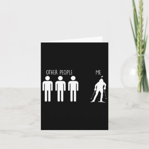 Funny Biathlete For Cross-country Skiing Superspri Card