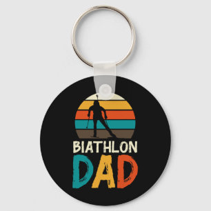 Funny Biathlon Winter Ski Skiing Fun Lovers 4 Key Ring