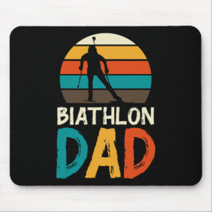 Funny Biathlon Winter Ski Skiing Fun Lovers 4 Mouse Pad
