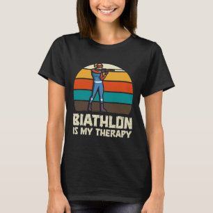 Funny Biathlon Winter Ski Skiing Fun Lovers T-Shirt