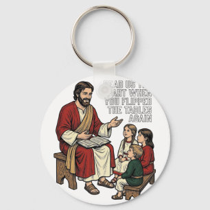 Funny Bible Story Vintage Religious Teacher Shirt Key Ring