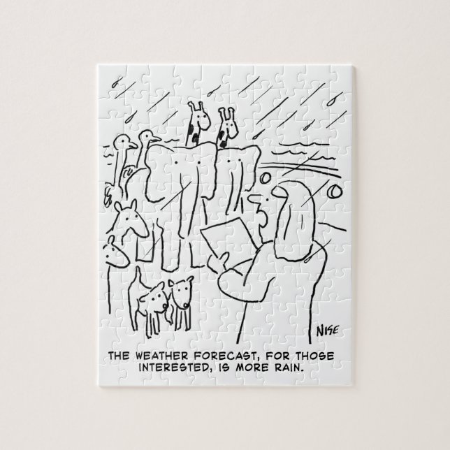 Funny Bible Study or Biblical Story of Noah's Ark Jigsaw Puzzle (Vertical)