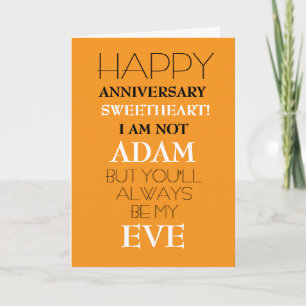 Funny biblical happy anniversary card